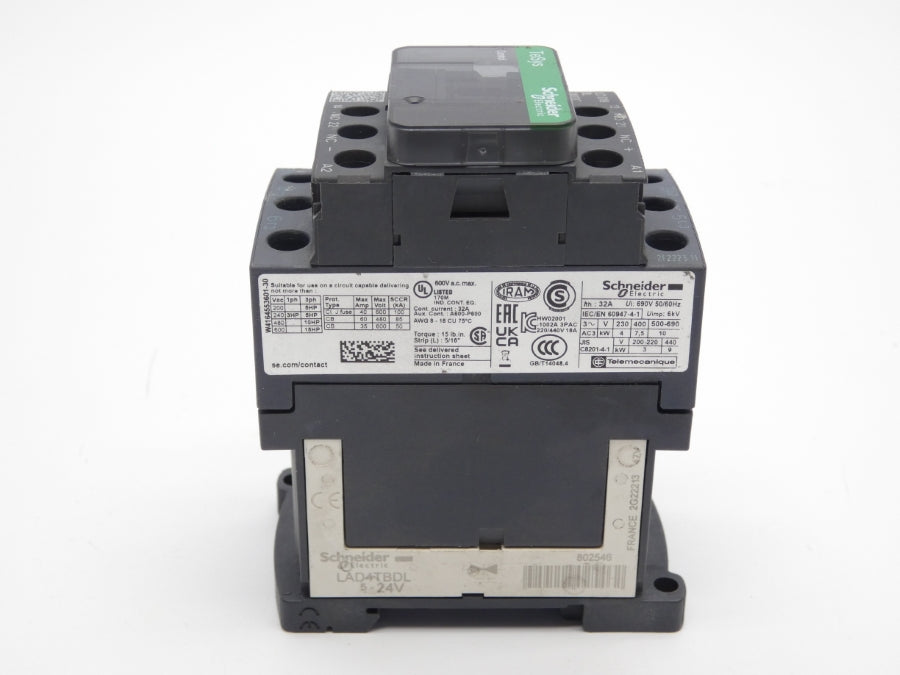 SCHNEIDER ELECTRIC LC1D18BL 24VDC 32A (GREEN) NSNP