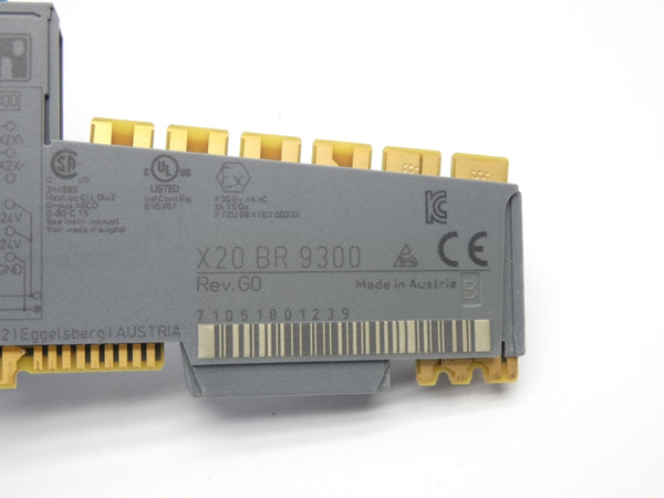 B&R AUTOMATION X20BR9300 REV. G0 24VDC 10A NSMP