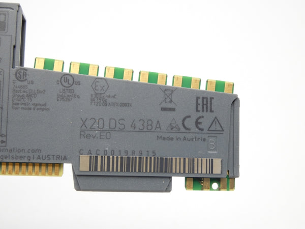 B&R AUTOMATION X20DS438A REV. E0 24VDC NSMP