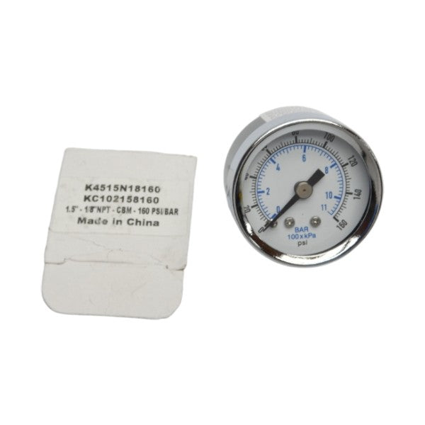 GAUGE K4515N18160 160PSI NSNP