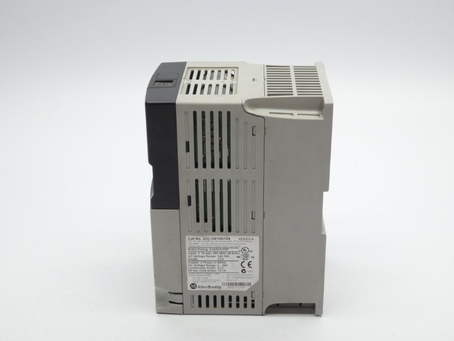 ALLEN BRADLEY 22D-D010N104 SER. A F/W 2.01 342-528VAC 13.0A NSNP