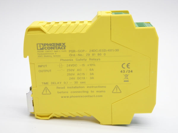 PHOENIX CONTACT PSR-SCP-24DC/ESD/4X1/30 2981800 24VDC 6A NSMP