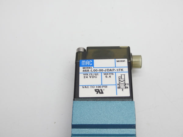 MAC 46A-L00-00-JDAP-1FK 24VDC 100PSI NSMP