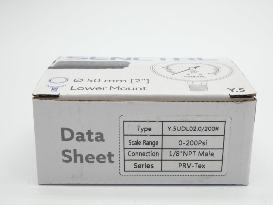 SENCTRL Y.5UDL02.0/200# 0-200PSI NSMP
