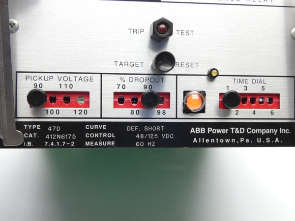 ABB POWER T&D CO. 412N6175 48/125VDC (NO COVER) UNMP