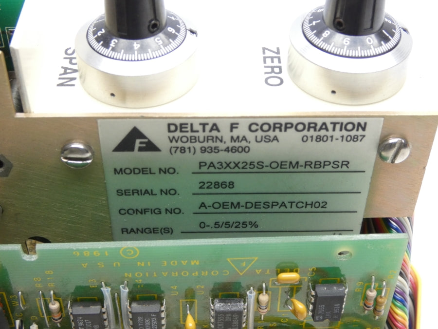 DELTA F CORP. PA3XX25S-OEM-RBPSR UNMP