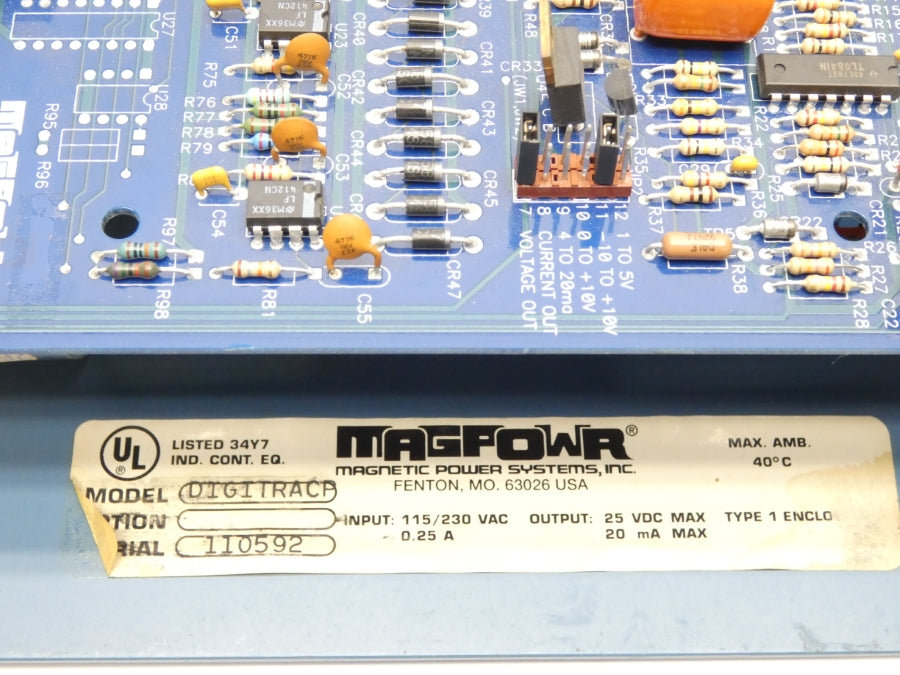 MAGPOWR DIGITRACP 115/230VAC 0.25A UNMP