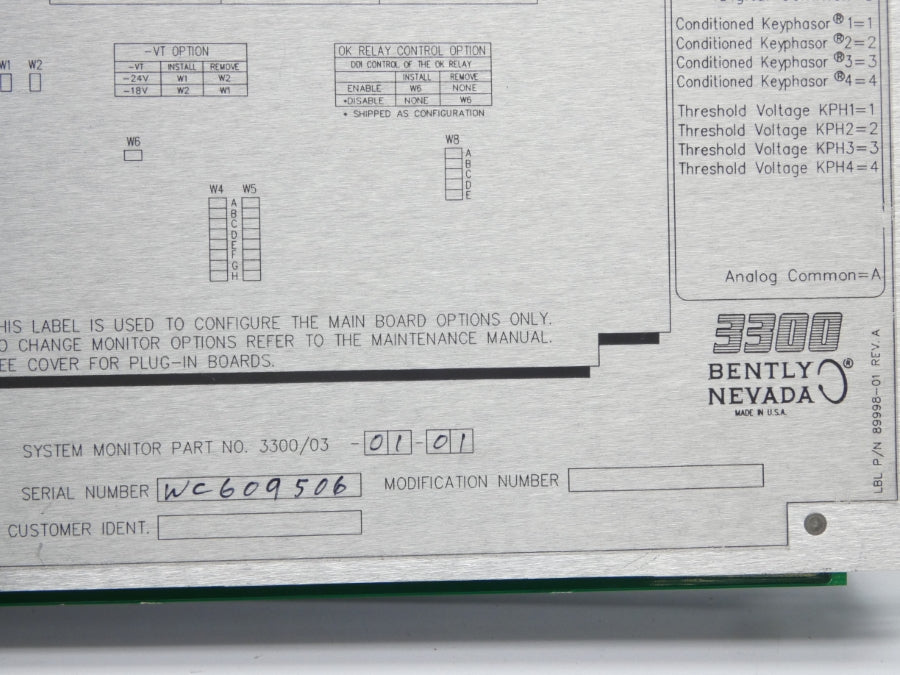 BENTLY NEVADA 3300/03-01-01 NSNP