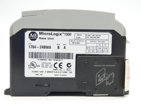 ALLEN BRADLEY 1764-24BWA SER. B REV. A 100-240VAC NSNP