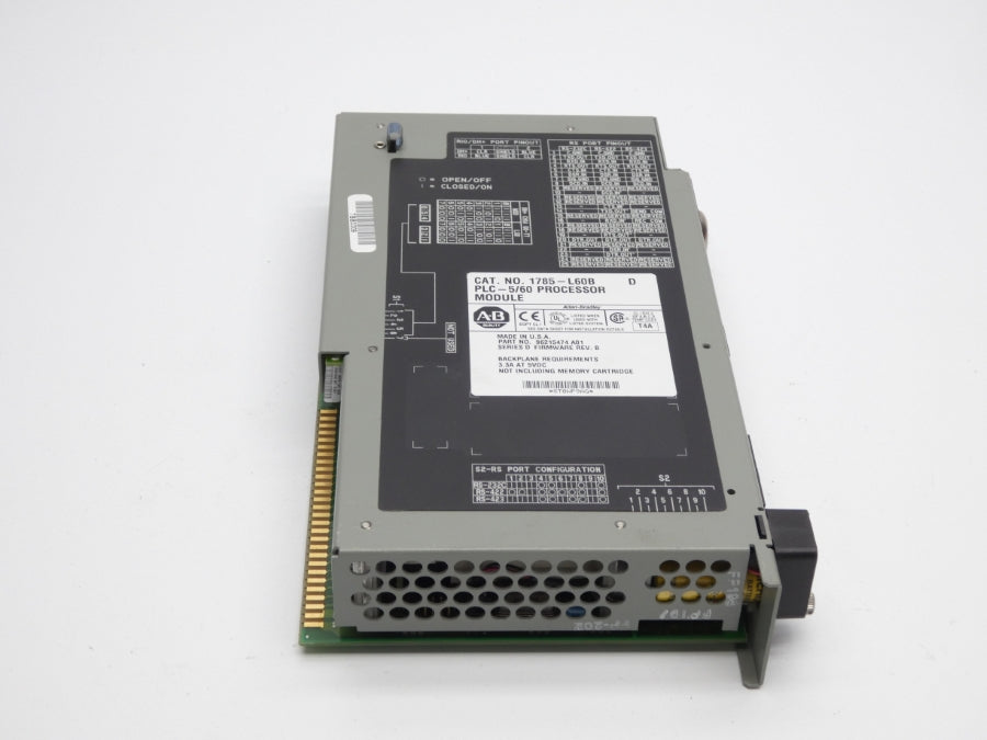 ALLEN BRADLEY 1785-L60B SER. D F/W B 5VDC 3.3A (NO KEY) UNMP