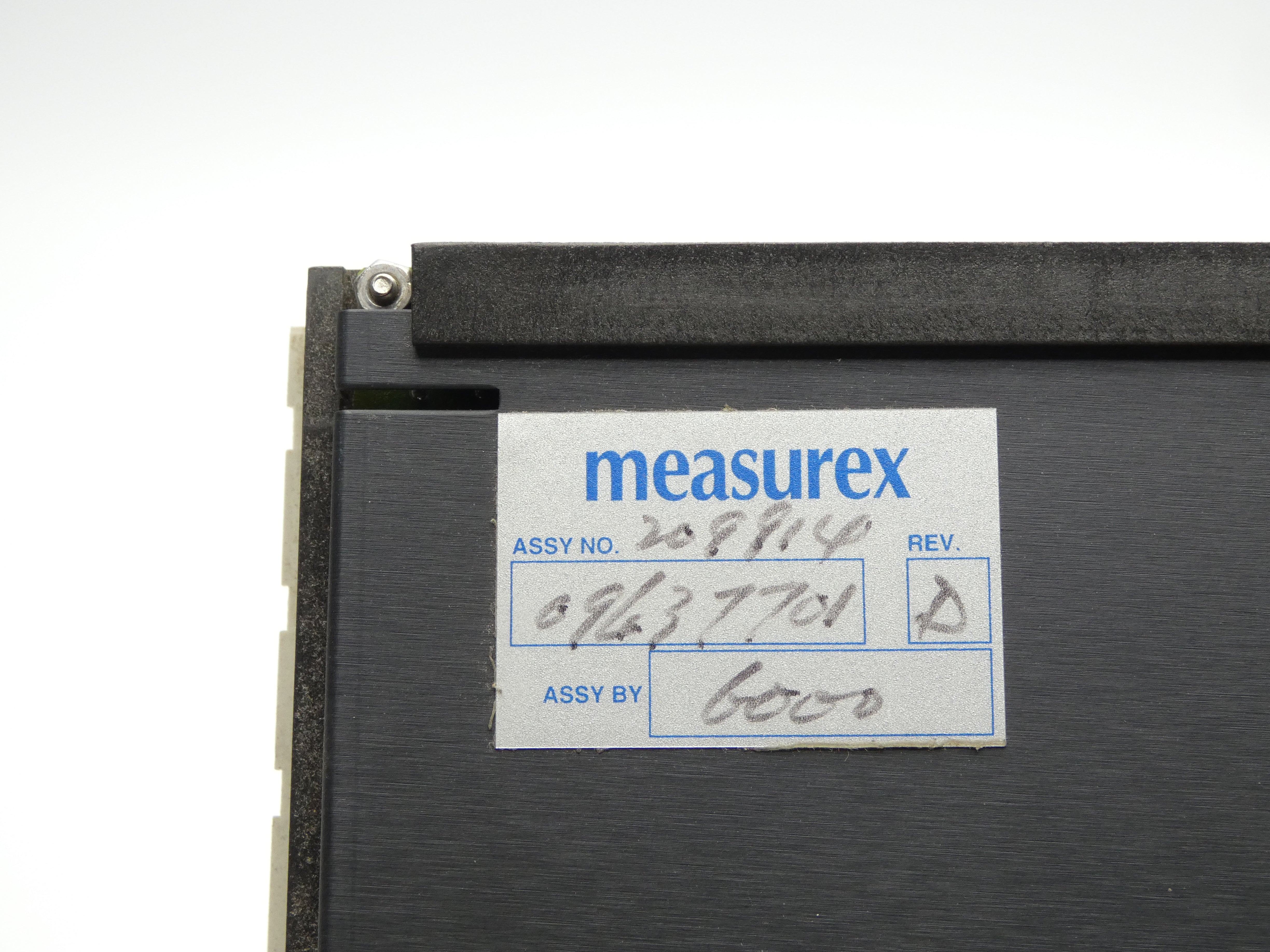 MEASUREX 09637701 REV. D UNMP