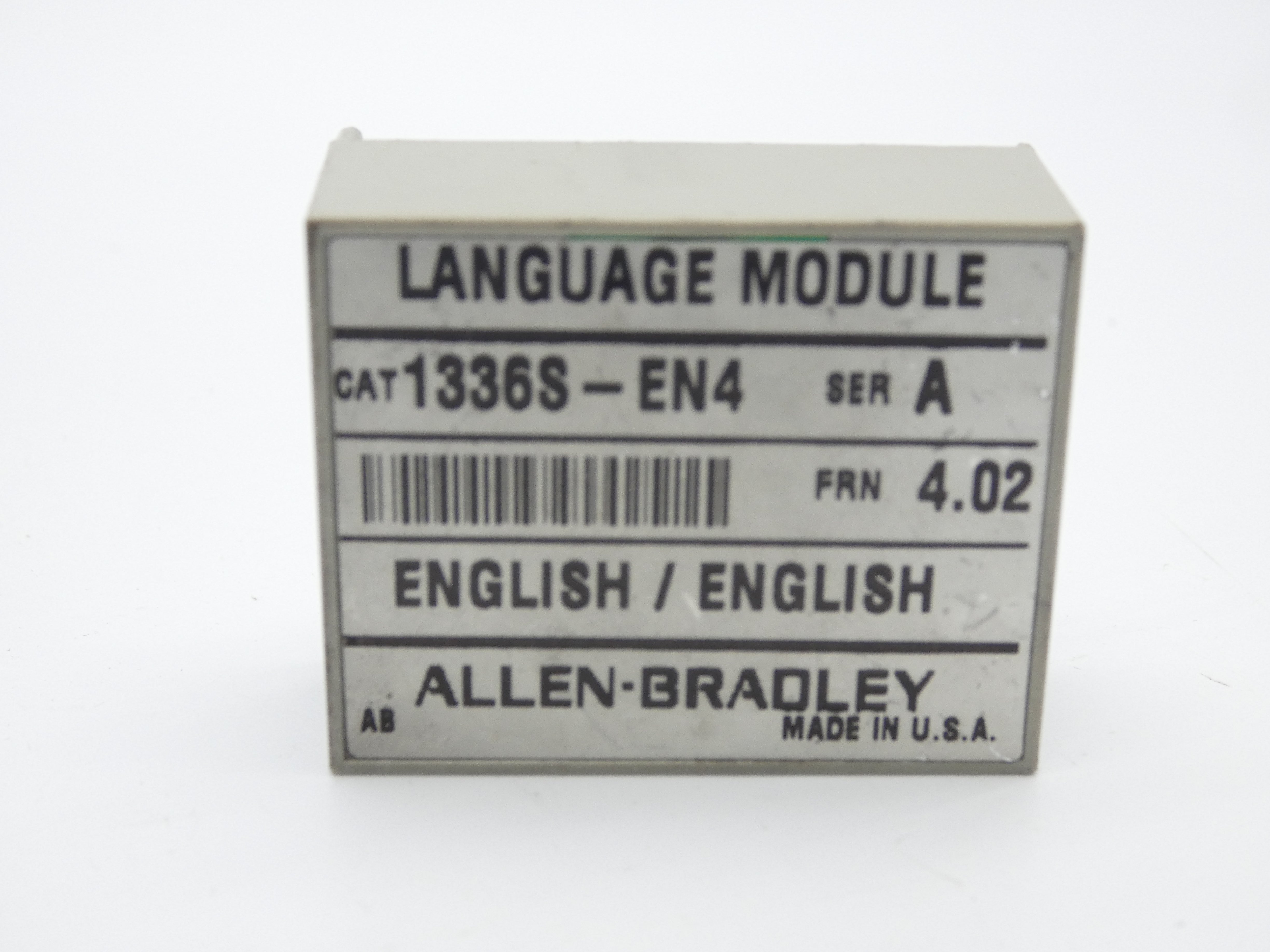 ALLEN BRADLEY 1336S-EN4 SER. A F/W 4.02 (AS PICTURED) UNMP