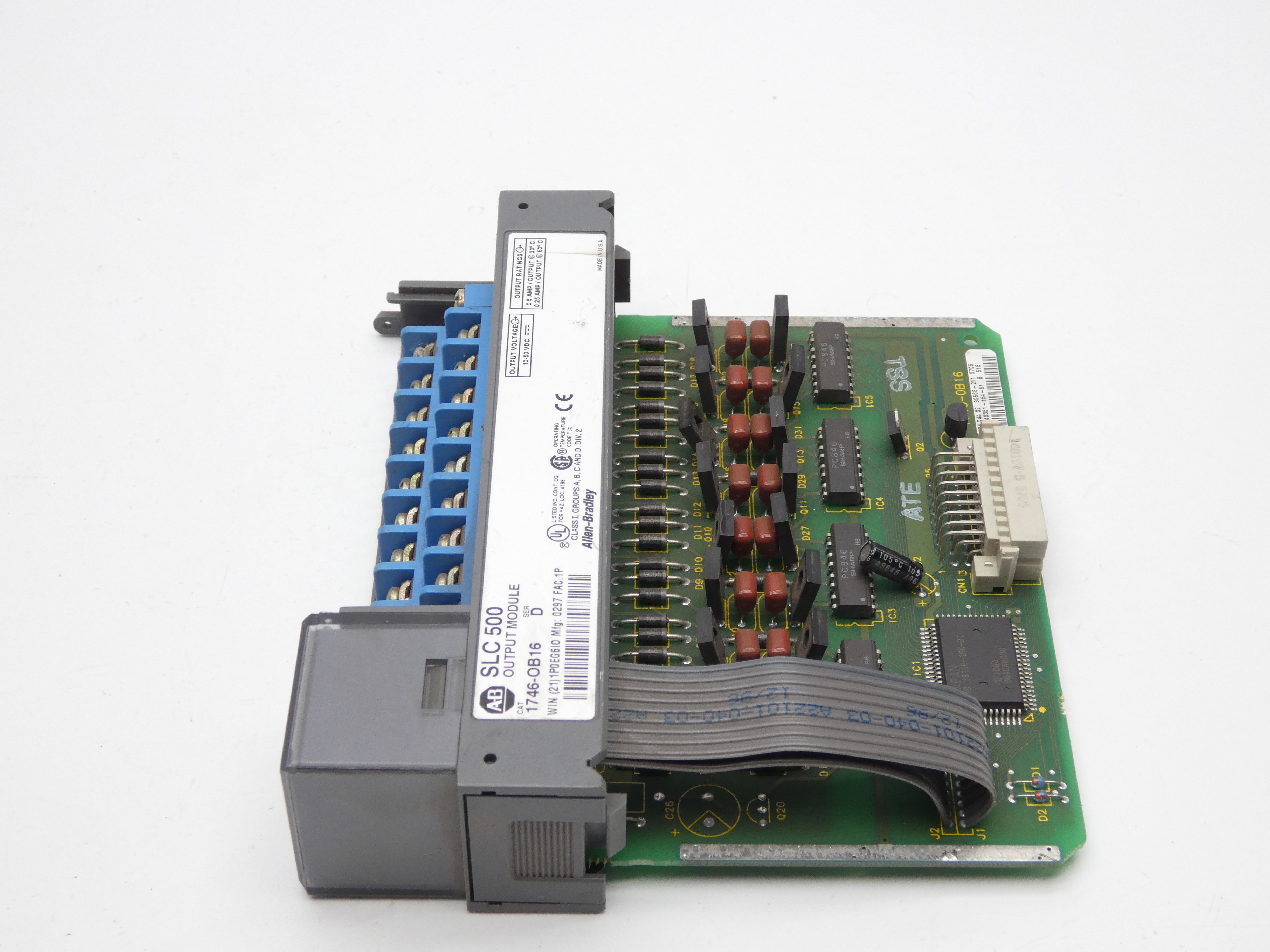 ALLEN BRADLEY 1746-OB16 SER. D 10-50VDC (NO DOOR) UNMP