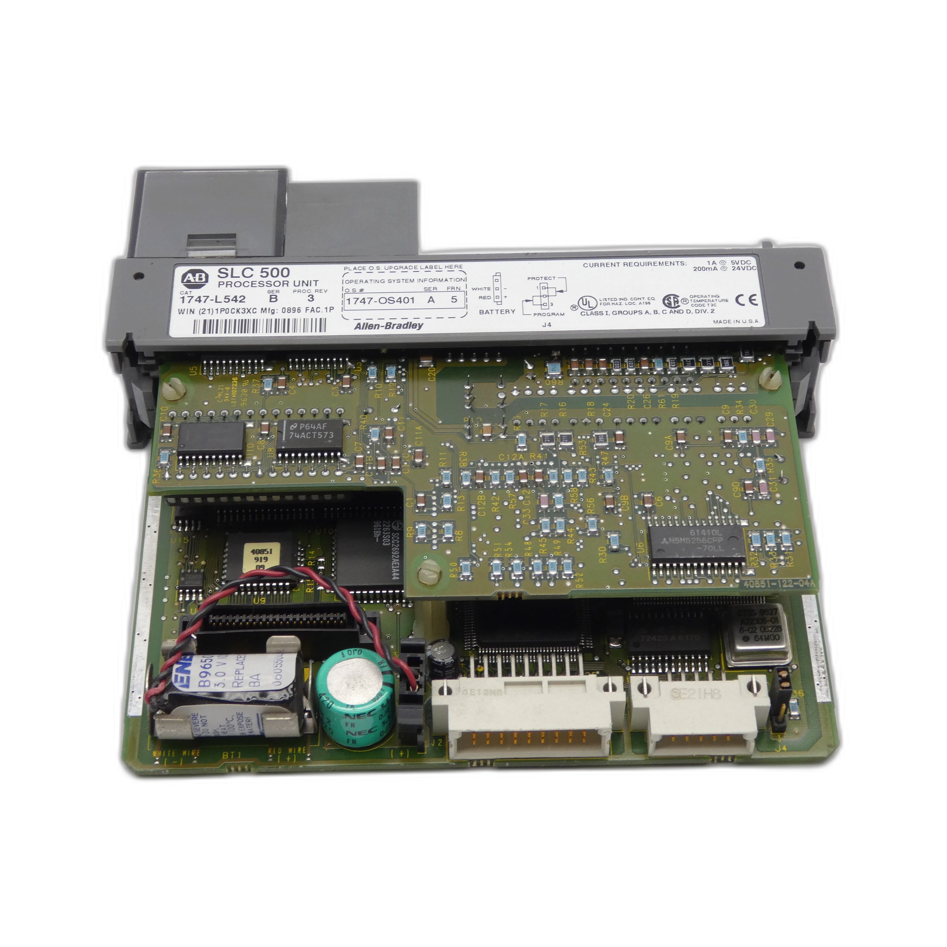 ALLEN BRADLEY 1747-L542 SER. B F/W 5 24VDC REV. 3 (NO DOOR/KEY) UNMP
