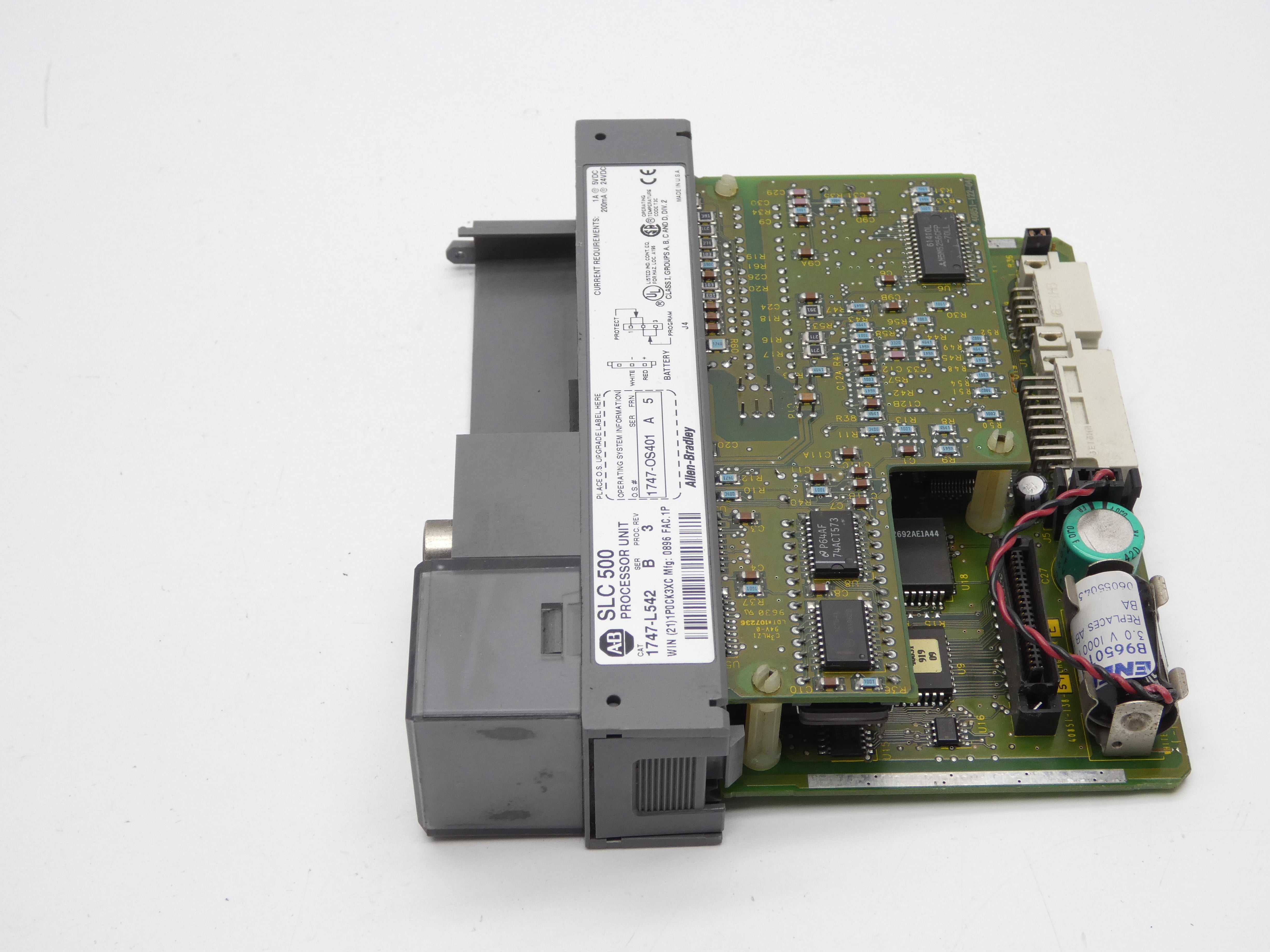 ALLEN BRADLEY 1747-L542 SER. B F/W 5 24VDC REV. 3 (NO DOOR/KEY) UNMP