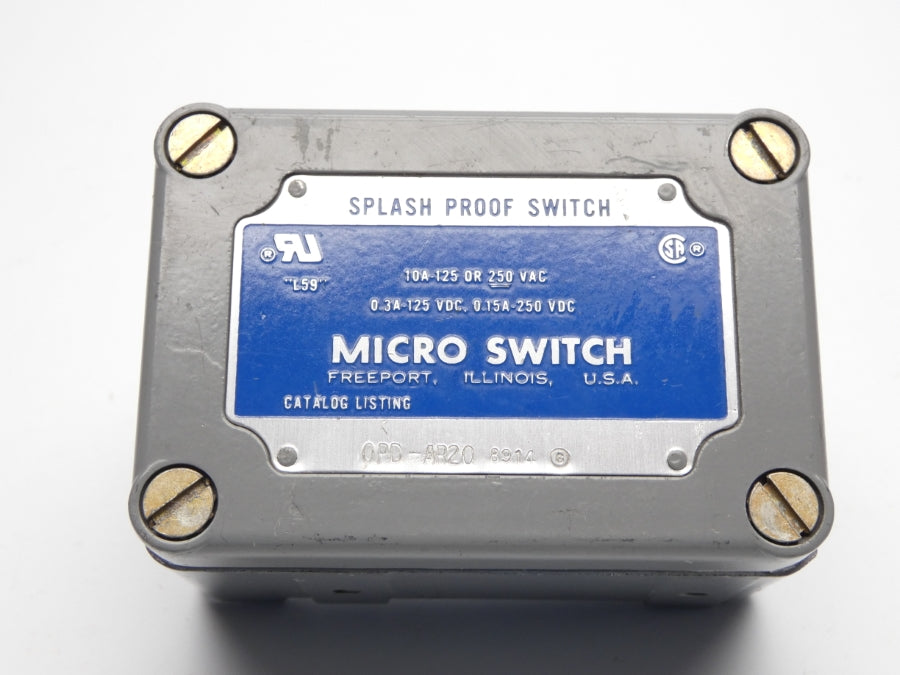 MICRO SWITCH OPD-AR20 250V 10A (GREY) (AS IS) UNMP