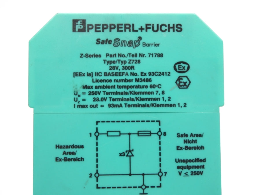 PEPPERL+FUCHS 71788 Z728 28V NSNP