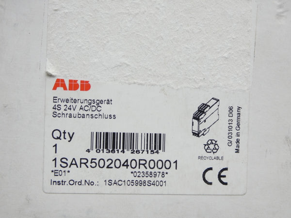 ABB 1SAR502040R0001 24VAC/DC 6A NSMP