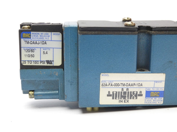 MAC 82A-FA-000-TM-DAAP-1DA 110/120V 150PSI UNMP