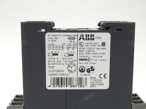 ABB 1SAR501120R0001 24VAC/DC 6A NSMP