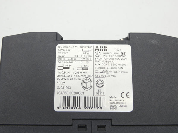 ABB 1SAR501032R0003 24VDC 6A NSMP