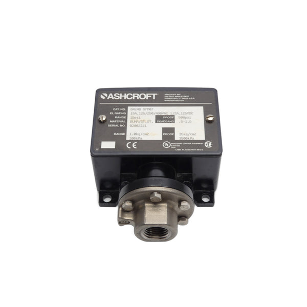 ASHCROFT B424B XFM07 480VAC 15A 15PSI NSNP
