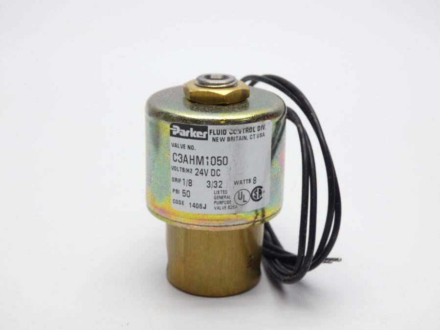 PARKER C3AHM1050DC22AM 24VDC 50PSI 1/8" NSMP