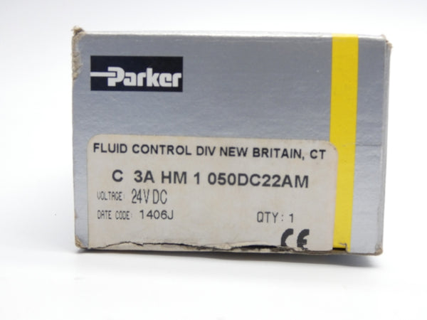 PARKER C3AHM1050DC22AM 24VDC 50PSI 1/8" NSMP