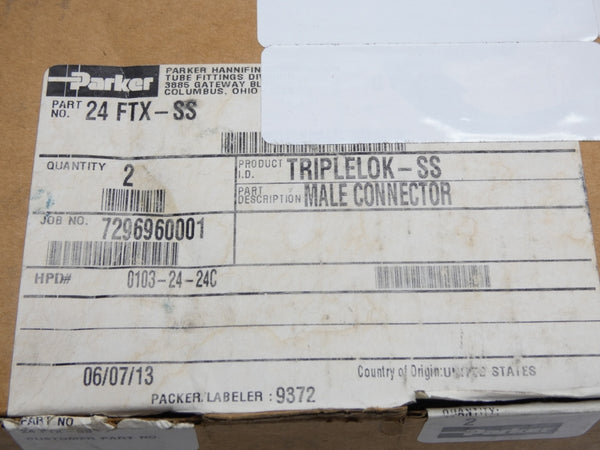 PARKER 24FTX-SS (PKG OF 2) NSMP