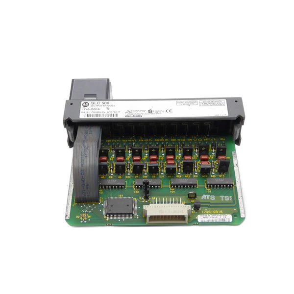 ALLEN BRADLEY 1746-OB16 SER. D 10-50VDC 0.5A (NO DOOR) UNMP