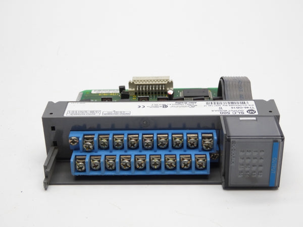 ALLEN BRADLEY 1746-OB16 SER. D 10-50VDC 0.5A (NO DOOR) UNMP