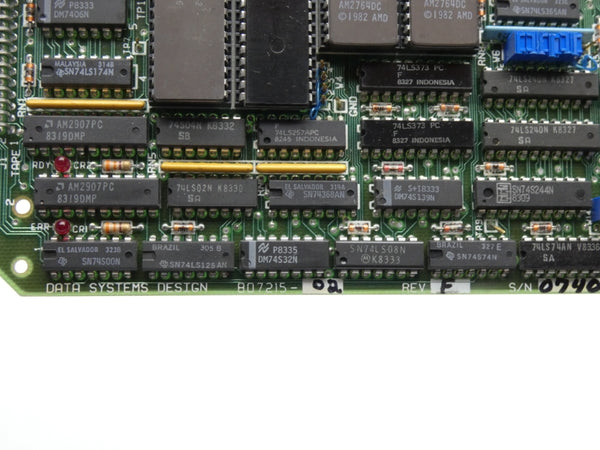 DATA SYSTEMS 807215-02 REV. F UNMP