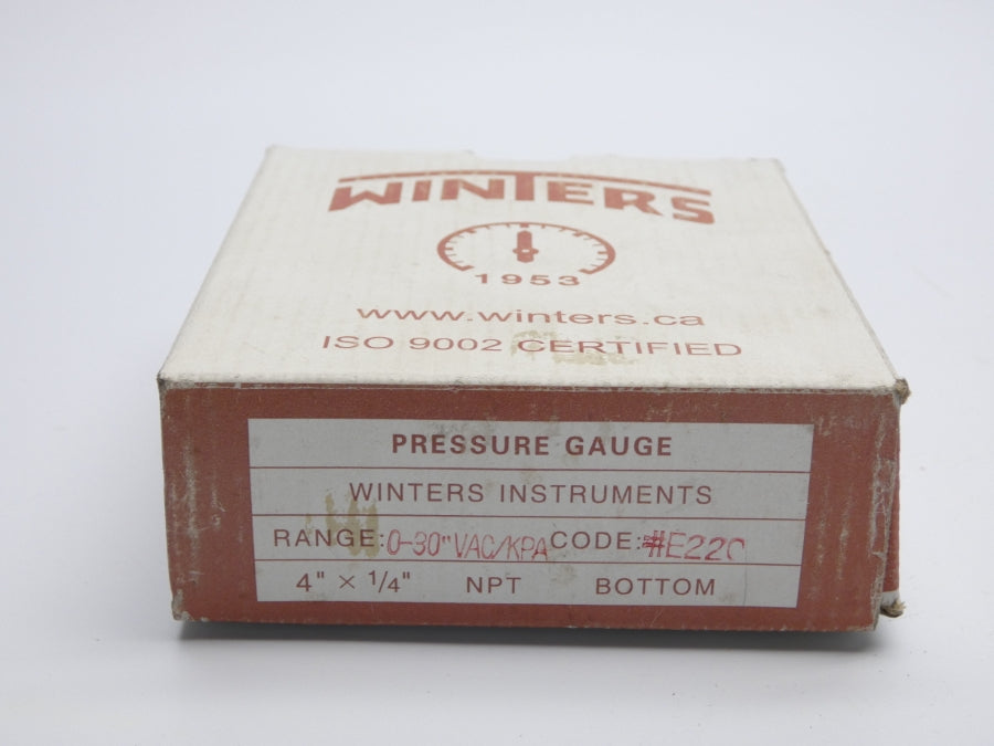WINTERS E220 0-30"VAC/KPA NSMP