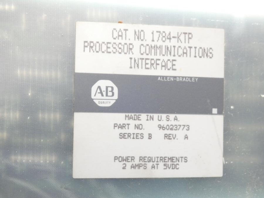 ALLEN BRADLEY 1784-KTP SER. B REV. A 5VDC 2A UNMP