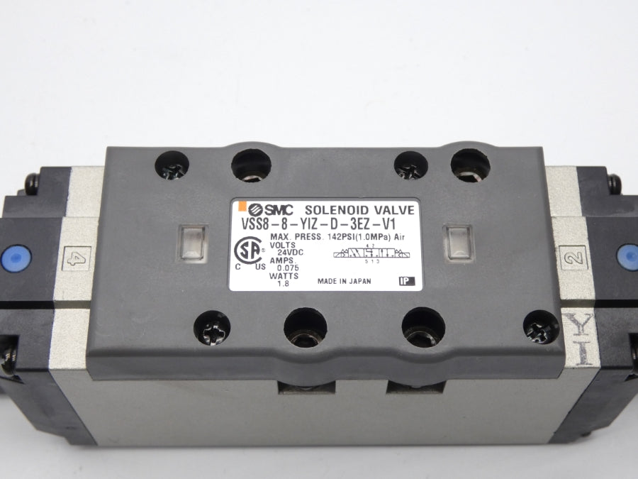 SMC VSS8-8-YIZ-D-3EZ-V1 24VDC 0.075A 142PSI NSMP
