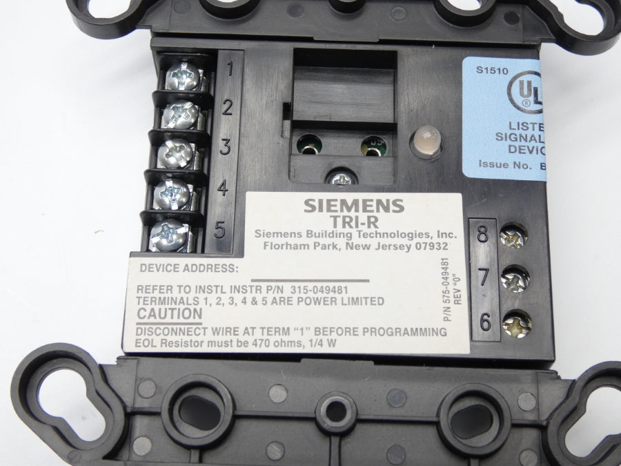 SIEMENS BUILDING TECHNOLOGIES TRI-R 500-896224 NSMP