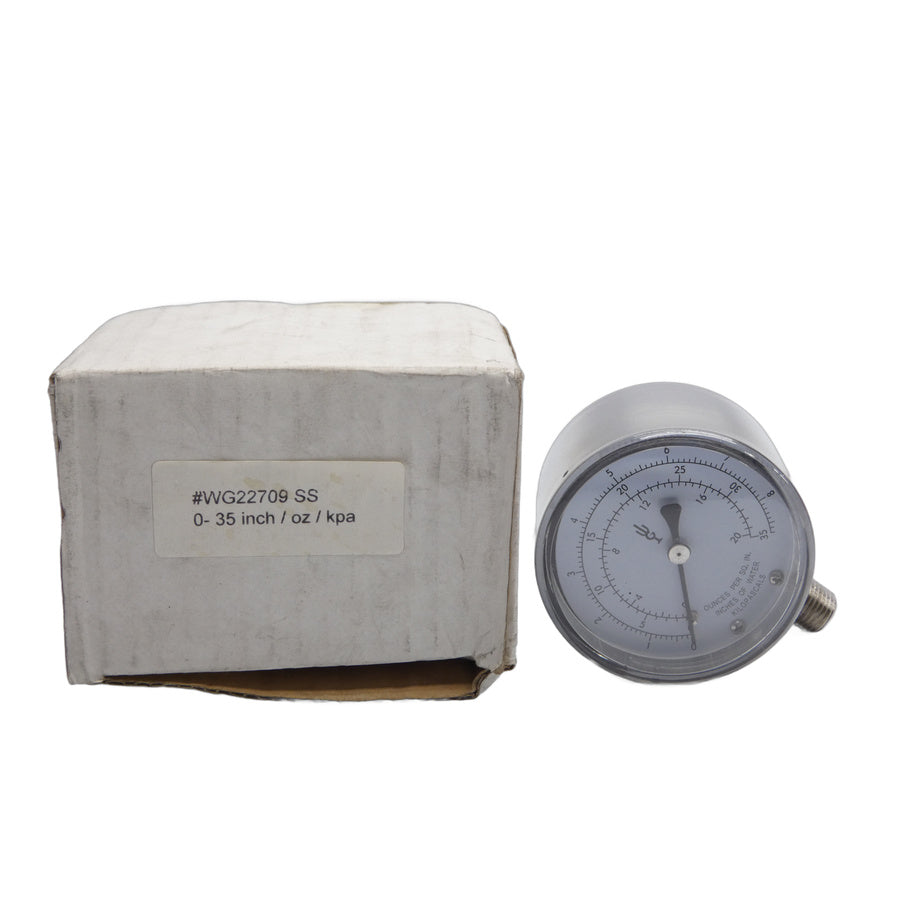 GAUGE #WG22709SS 0-35" NSMP