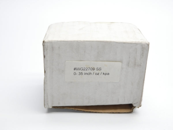 GAUGE #WG22709SS 0-35" NSMP
