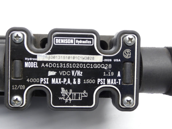 DENISON HYDRAULICS A4D0131510201C1G0Q28 110/120V 1.19A 4000PSI NSNP