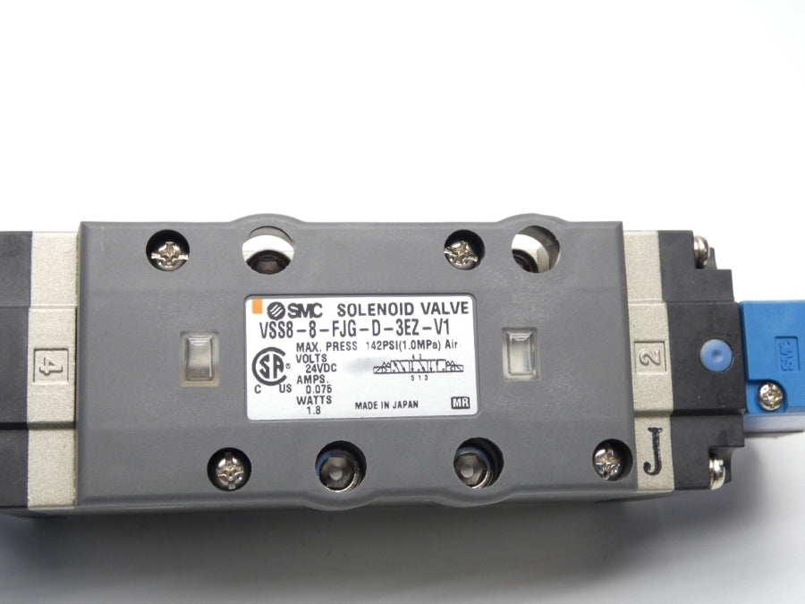 SMC VSS8-8-FJG-D-3EZ-V1 24VDC 0.075A 142PSI NSMP
