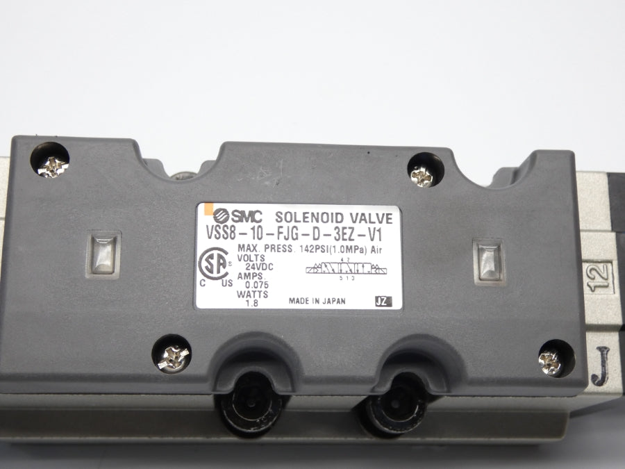 SMC VSS8-10-FJG-D-3EZ-V1 24VDC 0.075A 142PSI NSMP