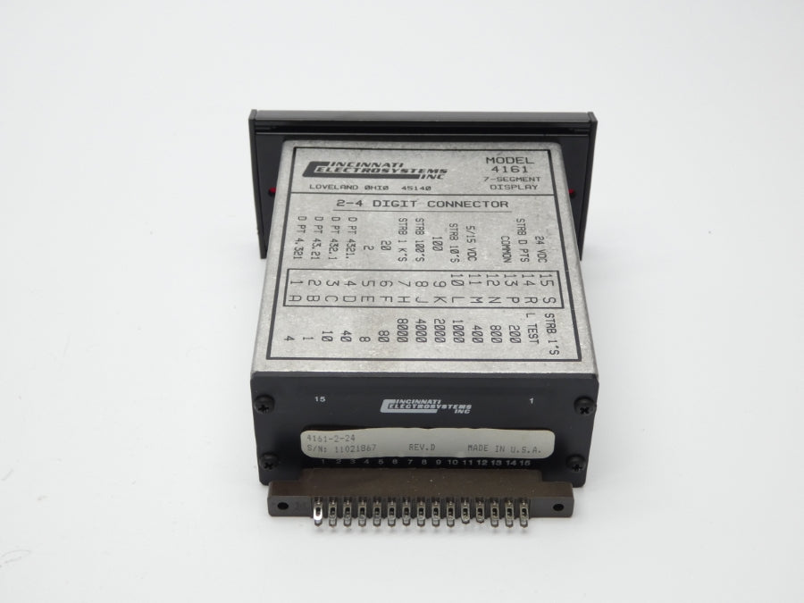 CINCINNATI ELECTROSYSTEMS 4161-2-24 REV. D 24VDC NSNP