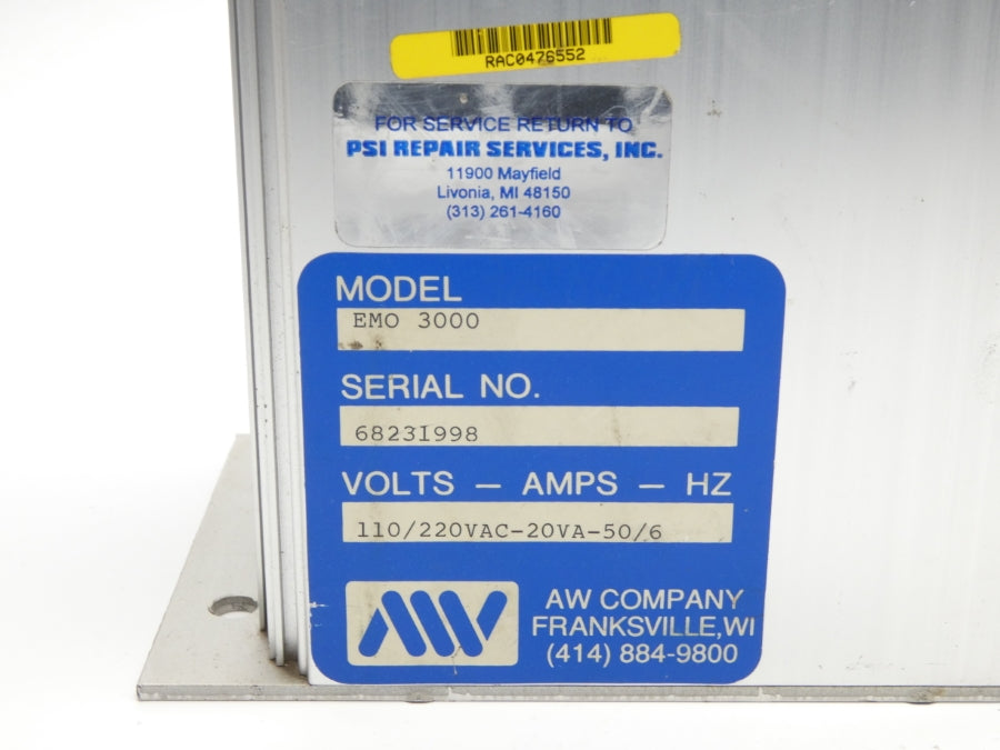 AW COMPANY EMO3000 110/220VAC UNMP