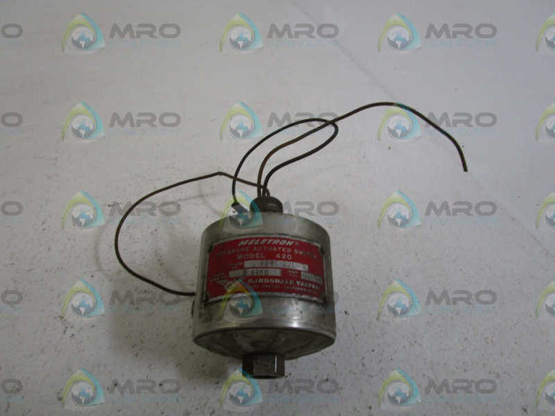 MELETRON PRESSURE ACTUATED SWITCH 420E-22L UNMP