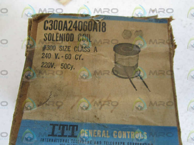 ITT SOLENOID COIL 240/220V C300A24060A18 NSMP