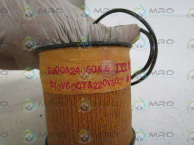 ITT SOLENOID COIL 240/220V C300A24060A6 NSMP