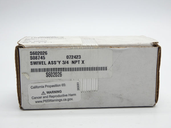 SUPER SWIVELS S602026 3/4" NSMP