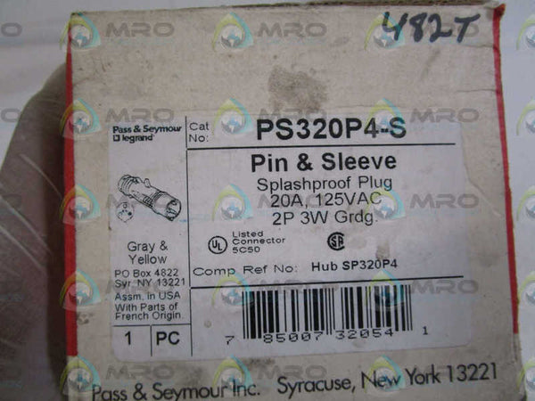 PASS & SEYMOUR PIN & SLEEVE PS320P4-S NSMP