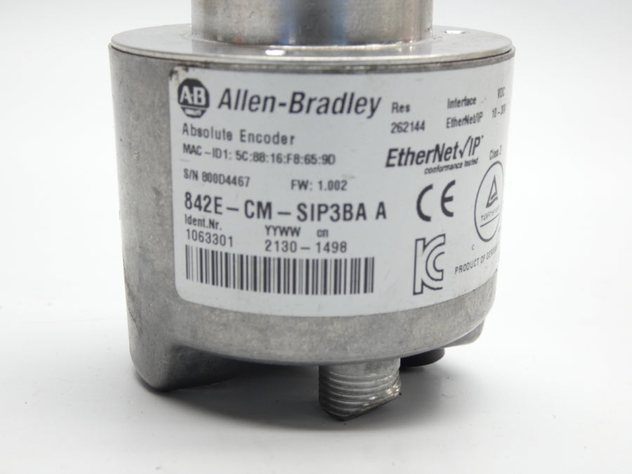 ALLEN BRADLEY 842E-CM-SIP3BA SER. A F/W 1.002 10-30VDC (AS PICTURED) UNMP