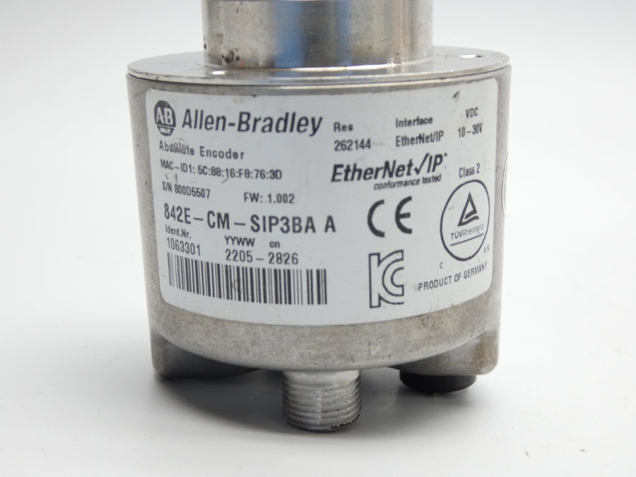ALLEN BRADLEY 842E-CM-SIP3BA SER. A F/W 1.002 10-30VDC NSNP